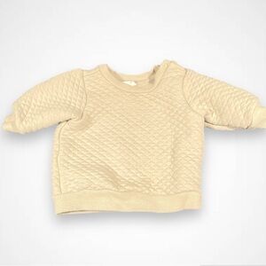4/$20 H&M Quilted Cream Sweatshirt